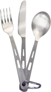 OPTIMUS ZESTAW SZTUĆCÓW NIEZBĘDNIK TITANIUM CUTLERY SET 3 CZĘŚCI