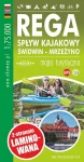 2020 MAPA TURYSTYCZNA REGA SPŁYW KAJAKOWY ŚWIDWIN-MRZEŻYNO LAMINOWANA