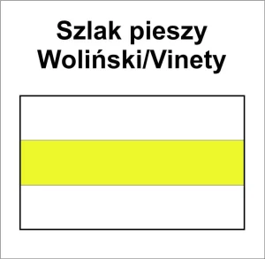 P-Y-ZKA-017, szlak pieszy żółty, Wolin PKP - Wolin Muzeum, 7,1km