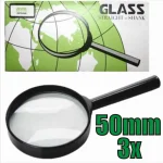 LUPA SZKŁO POWIĘKSZAJĄCE Z RĄCZKĄ 50mm