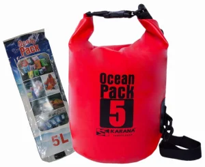WOREK WODOSZCZELNY WODOODPORNY OCEAN 5L CZERWONY