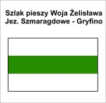 P-Z-ZS/ZGR-051, szlak pieszy zielony, Jez. Szmaragdowe - Gryfino PKP, 31,1 km 