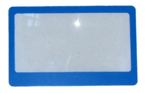LUPA KIESZONKOWA SOCZEWKA FRESNELA 8,5x5,5cm BLUE