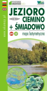 2021 MAPA BATYMETRYCZNA JEZIORO CIEMINO ŚMIADOWO