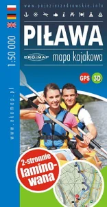 2021 LAMINOWANA MAPA TURYSTYCZNA KAJAKOWA PIŁAWA GPS 3D SZLAK KAJAKOWY