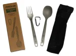 ROCKLAND ZESTAW SZTUĆCÓW SKŁADANYCH NIEZBĘDNIK TURYSTYCZNY TITANIUM SET