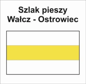 P-Y-ZWA-085, szlak pieszy żółty, Wałcz-Ostrowiec, 13km