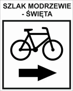 R-S-ZGL-314, szlak rowerowy czarny, Modrzewie - Swięta, 12km