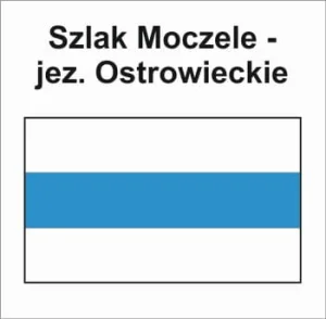 P-N-FSD-102, szlak pieszy niebieski, Moczele - Jezioro Ostrowieckie, 4,2km