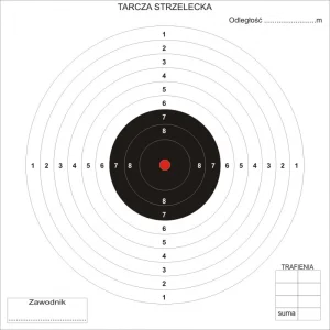 TARCZE TEKTUROWE STRZELECKIE 14x14CM - 100 SZTUK
