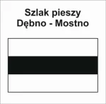 P-S-ZMY-132, szlak pieszy czarny, Dębno - Mostno, węzeł szlaków, 6,5km