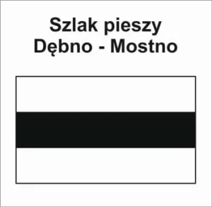 P-S-ZMY-132, szlak pieszy czarny, Dębno - Mostno, węzeł szlaków, 6,5km