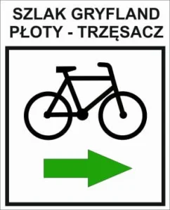 R-Z-ZGY-338, szlak rowerowy zielony Gryfland, Płoty - Trzęsacz, 55,2km