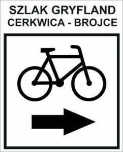 R-S-ZGY-340, szlak rowerowy czarny Gryfland, Cerkwica - Brojce, 23,7km