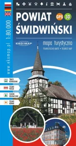 MAPA TURYSTYCZNA POWIAT ŚWIDWIŃSKI 1:80 000 GPS 3D