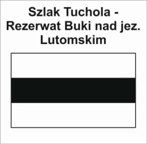P-S-PMI-152, szlak pieszy czarny, Tuchola - Rezerwat Buki nad. jez. Lutomskim, 9,8km