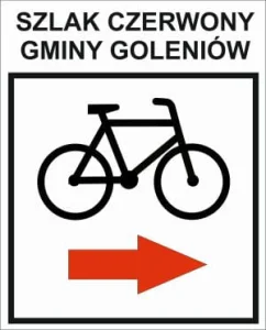 R-C-ZGL-347, szlak rowerowy czerwony, pętla Goleniów, 26,2+2,3km