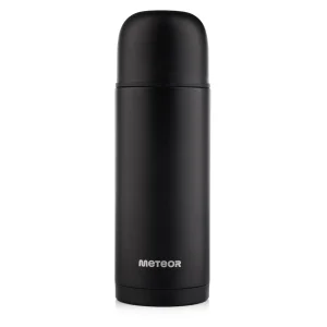 TERMOS STALOWY PRÓŻNIOWY METEOR 1L CZARNY 248