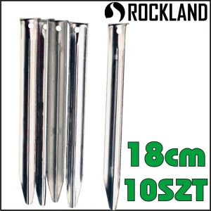 ROCKLAND SZPILKI ŚLEDZIE DO NAMIOTU 10 SZTUK 18cm