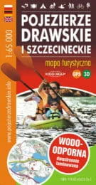 2021 MAPA POJEZIERZE DRAWSKIE I SZCZECINECKIE WODOODPORNA GPS 3D 1:65000