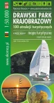 MAPA TURYSTYCZNA POJEZIERZE DRAWSKIE - DRAWSKI PARK KRAJOBRAZOWY 100 ATRAKCJI TURYSTYCZNYCH GPS 3D