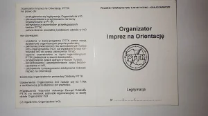 LEGITYMACJA ORGANIZATORA IMPREZ NA ORIENTACJĘ PTTK