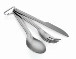GSI OUTDOORS NIEZBĘDNIK TURYSTYCZNY,ZESTAW SZTUĆCÓW HALULITE 3 PC RING CUTLERY SET 